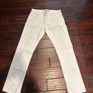 22SS 国内正規 BURBERRY ホワイトデニム スラックス W32 Mens burberry white jeans - Gem